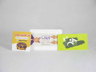 کارت ویزیت لمینت مات دورگرد دورو 500 تایی