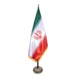 پرچم تشریفاتی ساتن دورو پایه خورشیدی