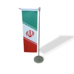 پرچم رومیزی ال با پایه فلزی
