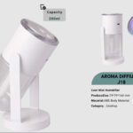 رطوبت‌ساز رومیزی J18 با بخور سرد و طراحی آروماتراپی