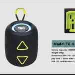 اسپیکر بلوتوثی TG-655 با باتری ۱۲۰۰ میلی‌آمپر، USB، TF و AUX