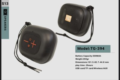 اسپیکر بلوتوثی TG-394 با باتری ۵۰۰ میلی‌آمپر، USB، TF و AUX