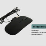 موس تبلیغاتی مدل TMS از جنس لاستیک و PP با وزن ۵۰ گرم