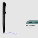 خودکار تبلیغاتی فلزی مشکی مات (F-127)